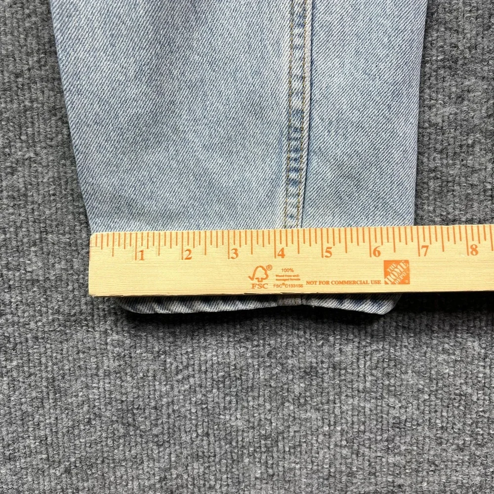 Vintage Levi's 607 Jeans Men's Blue Denim Pockets Straight Zip Fly - 33X28.5‎